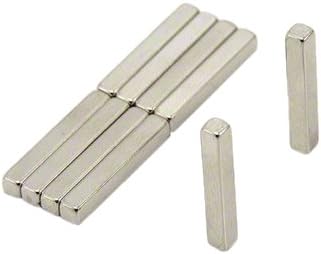 N42 Neodymium Magnet for Arts Crafts, Model Making, DIY, Hobbies, Office, and Home - 3mm x 3mm x 20mm thick - 0.49kg Pull - Pack of 10