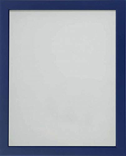 Frame Company Photo Frame, Wood Dark Blue, 9x7 inch - fitted with perspex