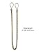 Home Queen Set of 2 Rope Tie Backs for Window Curtain with 2 Hooks, Hand Knitting Buckle Cord Drapery Holdbacks, Beige