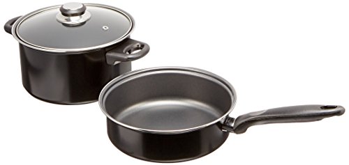 Sunbeam Newbrook 7-Piece Cookware Set, Black - 3 Sunbeam Newbrook 7-Piece Cookware Set, Black - - Image 4