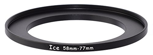 ICE 58mm to 77mm Step Up Ring Filter/Lens Adapter 58 Male 77 Female Stepping