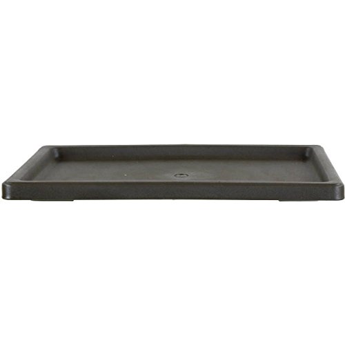 Drip Tray for Bonsai pots 28x20x2cm Dark Brown Rectangular Plastic