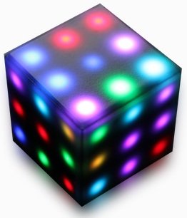 Rubik's Futuro Cube - A new, customizable, 3x3x3 electronic cube with a variety of games, online capability, and multi-player supported!