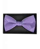 Men's Solid Color Clip On Bow Tie