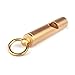 Cevinee Loud Version Portable Brass Emergency Whistle, Classic EDC Tool Collection, Mini Survival Whistle with Key Chain