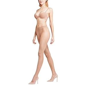 FALKE Shelina Panty voor dames, 12 denier, zwart, huidskleur, vele andere kleuren, versterkte fijne panty zonder patroon…