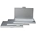 Business Card Holder Aluminum Business Name Card Credit Card Case Sliver Pack of 3(Sliver)