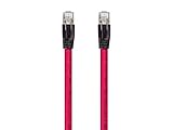 Monoprice Cat8 Ethernet Network Cable - 1 feet - Red | 2GHz, 40G, 24AWG, S/FTP - Entegrade Series