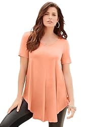 Roaman's Women's Plus Size Swing Ultra Femme Tunic
