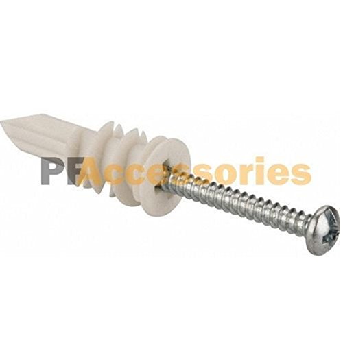 LIKE SHOP 120x Self Drilling Wall 50 lbs Threaded Drywall Plastic Anchors for #8-10 Screws