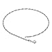 Sterling Silver Singapore Foot Chain with Spring Ring Clasp Anklet Ankle Bracelets for women