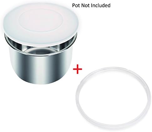 Instant Pot Silicone Lid / Cover (BPA-free) - Fits IP-DUO60, IP-LUX60, IP-DUO50, IP-LUX50, Smart-60, IP-CSG60 and IP-CSG50 (Instant Pot Silicone Cover/Lid + Bonus Ring)