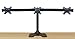EZM Deluxe Triple Monitor Mount Stand Free Standing with Grommet Mount Option Supports up to 3 28