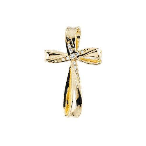Diamond Cross Pendant. 