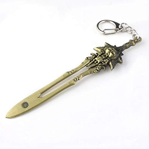mougu8003 God of War Chains of Olympus Kratos' Sword Keychain,God of War Game Jewelry,Kratos' Sword Model Keychain