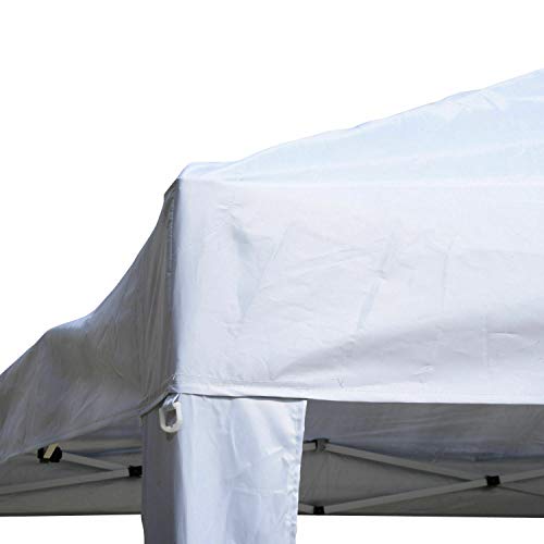FDInspiration White 9.8x9.8 FT Pop Up Gazebo Canopy Party Tent Foldable Design Shelter Outdoor Sun Shade w/Storage Bag with Ebook - Thumbnail 4