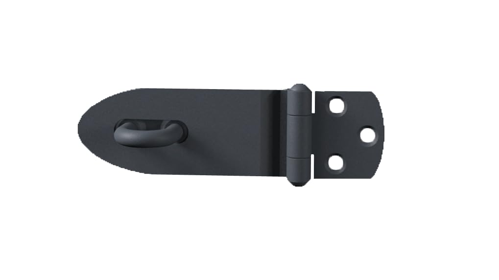 Gah-Alberts 348328 Security Hasp Galvanised Basalt Grey Plastic Coated 100 x 38 mm