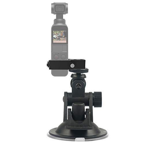 LtrottedJ 360° Car Windshield Suction Mount Fix Bracket Desktop Stand for DJI OSMO Pocket