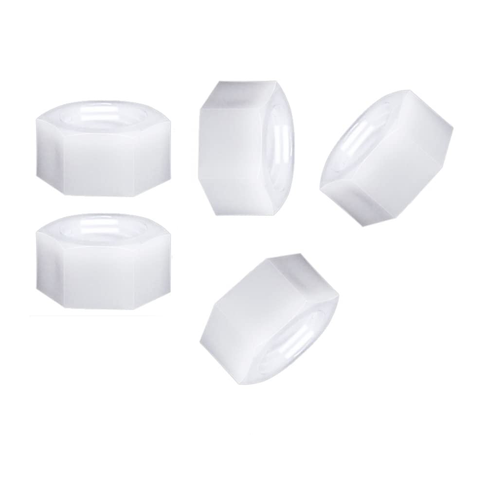 CONPHERON Plastic Nut Nylon Hex Nut, PA Nylon Material, White, M14 (10 pcs)