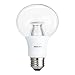 Philips 459339 60 Watt Equivalent Dimmable G25 Clear Globe Light Bulb With Warm Glow Effect