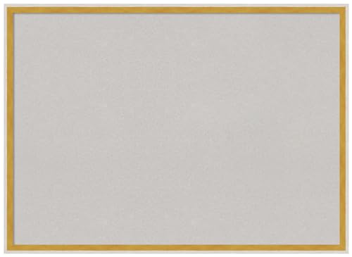 Amanti Art Grey Cork Board for Wall, 21x29 Vision Board with White Wood Frame,…