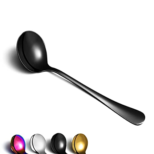Black Soup Spoon of 4, Berglander 7.5