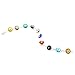 Colorful Mini Evil Eye Style 7.9 Inches Round Beads Clasp Bracelet