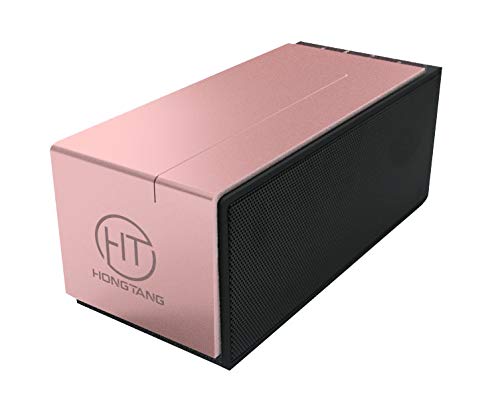 HongTang Portable Bluetooth Speaker with Loud Stereo Sound. Wireless Speaker (Rose Gold)