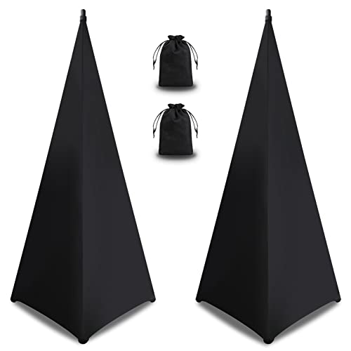 Wakult Speaker Stand Cover Dj Speaker Covers Compatible with Most Adjustable Tripod Speaker