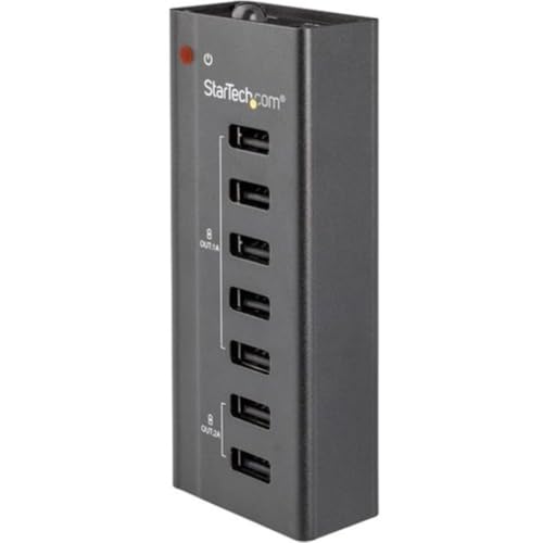 StarTech.com 7 Port USB Charging Station with 5X 1A Ports and 2X 2A Ports - Sta…