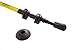 Montem Ultra Strong Trekking, Walking, and Hiking Poles - One Pair (2 Poles) - Collapsible, Lightweight, Quick Locking, Weather-Resistant and Ultra Durable (Yellow (EVA Foam Grip))