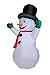 Homegear 8 ft Christmas Inflatable Value Pack - Air Blown Santa Claus + Snowman