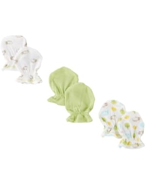 Unisex-Baby Newborn 3 Pack Hippo Mitten