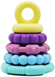 Twenty 13 Products Food Grade Soft Silicone Stackable Teething Toy - Teether - Educational, Fun, Safe, &amp; Super Cute