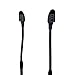 9HORN Pair of Metal Speaker Stands Floor Pole Mounts Height Adjustable for Vizio Bose Samsung Harman (Black, 1 Pair)