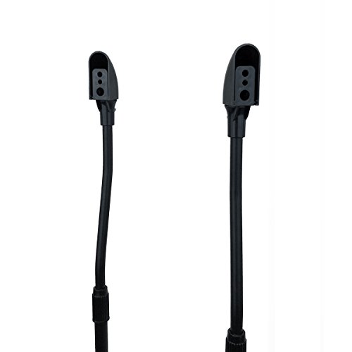 9horn Pair of Metal Speaker Stands Height Adjustable (Black, 1 Pair) - Thumbnail 2
