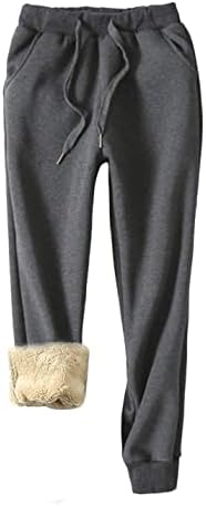 Yeokou Womens Sherpa Lined Sweatpants Winter Athletic Jogger