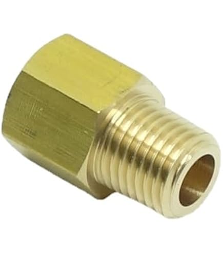 Messingrohr Fitting Adapter Für Manometer 1/4 BSPT Produktbild-Vorschau 5
