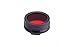 Nitecore NFG50 NFR50 50mm Green or Red Filter for LED Flashlights Plus a LightJunction Keychain Light (Red)