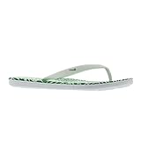 Nike Women's Wmns Solarsoft Thong 2 Print, WHITE/SPRING LEAF, 9 US