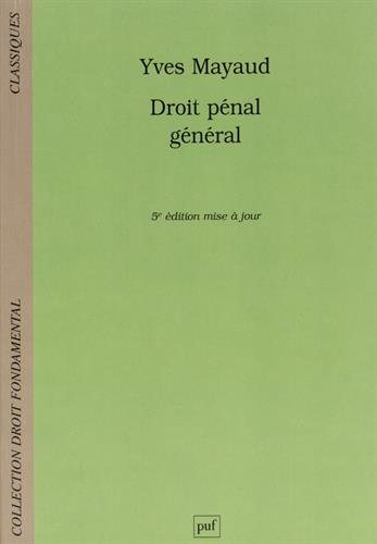 Droit pénal général