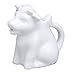 HIC Kitchen Mini Cow Creamer with Handle, Fine White Porcelain, 2-Ounce