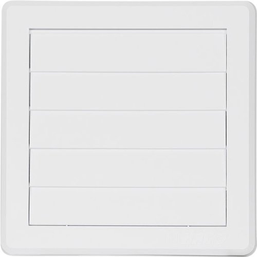 Air Vent Grille Cover 5 Gravity Flaps 175x175mm (6.9x6.9") White Ø125mm (5") Ducting External Ventilation Cover