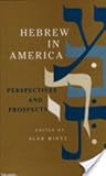 Hebrew in America : Perspectives and Prospects, , 0814323510