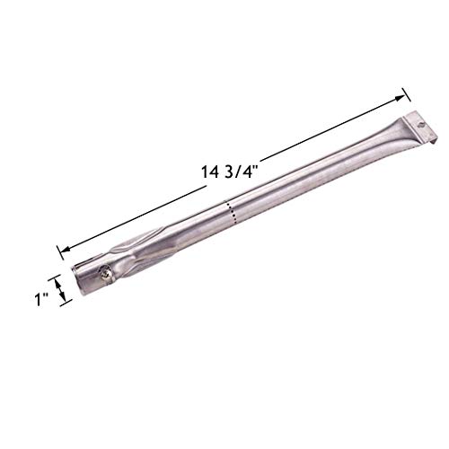Replace parts 4-Pack Stainless Steel Pipe Burner Replacement for Gas Grill Models Kenmore 146.16197210 and 146.16198210,(14 3/4" x 1") - Thumbnail 5