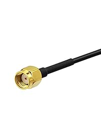 Bingfu RP-SMA macho a RP-SMA hembra Bulk Mount RG174 WiFi Antena Cable de extensión 3.3 ft para Wireless Mini PCI Express PCI-E Tarjeta de red USB WiFi Adaptador WiFi Router Repetidor Cámara IP