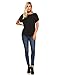 Dolman Top with Side Shirring Oversize Batwing Sleeve Womens Tops