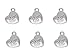 Yansanido Pack of 40 Alloy Antique Love Heart 