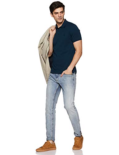 Van Heusen Men Athleisure Ultra Soft Polo T-Shirt - Short Sleeve, Textured 4 Van Heusen Men Athleisure Ultra Soft Polo T-Shirt - Short Sleeve, Textured - Image 4