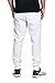 PROGO USA Men's Joggers Sweatpants Basic Fleece Marled Jogger Pant Elastic Waist (XX-Large, White)